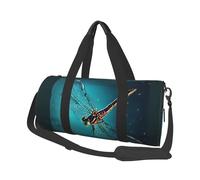 Galaxy Animal Dragonfly Borse da viaggio di grande capacità e borse sportive manici ad anello nella parte superiore borse del fine settimana e borse rotonde possono essere utilizzate sia da uomini che