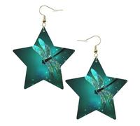 Galaxy Animal Dragonfly Orecchini da donna alla moda, orecchini pendenti celesti, gioielli a forma di stella per un versatile, One Size, Pelle