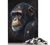 Galaxy Art Monkey Puzzle Rettangolare in Carta da Gioco Puzzle Rettangolare per Bambini Adulti Regali di Natale 1000 pezzi (75x50 cm)