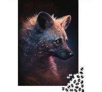 Galaxy Art Puzzle iena africana fai da te gioco puzzle di cartone premium per donne e uomini regali di Natale 1000 pezzi (38x26 cm)