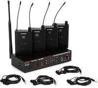 Galaxy Audio AS-950-4 Pacchetto senza fili della banda del sistema del monitor dell'orecchio dell'orecchio, banda P2