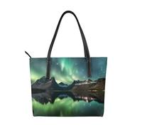 Galaxy Aurora - Borsa a mano da donna, in pelle vegana, con manico superiore, borsa a tracolla grande per tutti i giorni, lavoro e viaggi