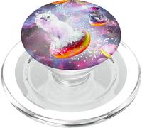 Galaxy Cat Donut - Space Cats Riding Donuts PopSockets PopGrip per MagSafe