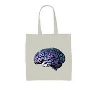 Galaxy Cervello - Borsa Tote IN Tela - Spazio Universo Pianeti Scienza Mind
