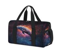 Galaxy Dolphin Sport Duffel Borse per Bambini Ragazze Ragazzi Donne Uomini Pernottamento Weekender Borsa Da Viaggio Tote Carry Palestra Casual Duffel Borse
