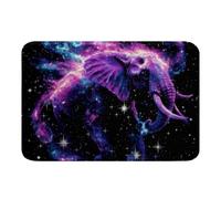 Galaxy Elephant Accessori da bagno Boho esotico tappeto da bagno per bambini ragazzi ragazze adolescenti decorazione 3D animali selvatici tappetino da bagno 40 x 61 cm elefante etnico traspirante