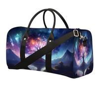Galaxy Fantasy Tree Sports Tote Borsa da palestra per uomini e donne, impermeabile, pieghevole, borsone da viaggio, leggero, da portare con sé, borsa per la notte per allenamento in ospedale