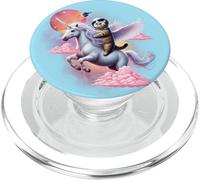 Galaxy Feline, Funny Cat, Saturno, Gatto, Amante Gatto Divertente PopSockets PopGrip per MagSafe