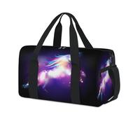 Galaxy Hourse - Borsone sportivo con unicorno, per bambini, ragazze, ragazzi, donne, uomini, per una notte, weekender, borsa da viaggio, borsa da viaggio, borsa da palestra casual