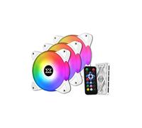 Galaxy III Essential RGB - Ventilatori da scrivania, confezione da 3, colore: Bianco