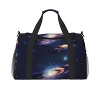 Galaxy in The Universe Print Borsa da trasporto a mano di grande capacità per le donne pieghevole Carry On Tote per viaggi in aereo