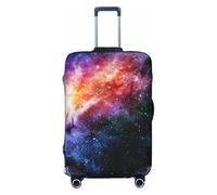 Galaxy in The Universe Print Unique Suitcase Covers Travel Luggage Cover con elastico antigraffio design, Nero , M