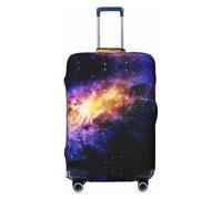 Galaxy in The Universe Print Universal Suitcase Cover Elastic Protector Lavabile Travel Sleeve Copertura Bagagli, Nero , XL, Bagaglio a mano
