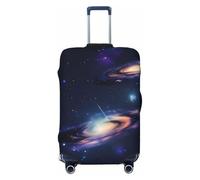 Galaxy in The Universe - Valigia elastica universale per valigie, impermeabile, per viaggi d'affari e vacanze, Nero , S, Bagaglio a mano