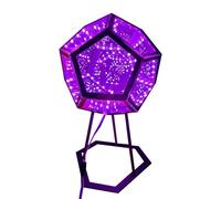 Galaxy Infinity Light - Lampada LED a dodecaedro a 3D | Luce notturna con proiezione di stelle colorate | Regalo decorativo per camera e camera da letto a tema spaziale per gli amanti della