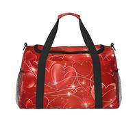 Galaxy Love Heart Travel Duffle Bag Romantico Palestra Pernottamento Weekender Bag per uomo donna leggero bagaglio a mano per allenamento vacanza