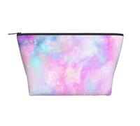 Galaxy marmorizzato rosa viola, Borsa da toilette Borsa per trucco Borsa per cosmetici Borsa da toilette da viaggio portatile