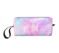 Galaxy marmorizzato rosa viola, Borsa per il trucco Borsa per cosmetici Borsa da toilette da viaggio portatile Borsa per trucco Organizer
