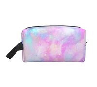 Galaxy marmorizzato rosa viola, Borsa per il trucco Borsa per cosmetici Borsa da viaggio portatile da viaggio Borsa per trucco Organizer