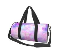 Galaxy marmorizzato rosa viola, Borsone da viaggio di grande capacità Borsa rotonda Borsa da viaggio sportiva Borsa da viaggio Borsa da fitness