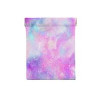 Galaxy marmorizzato rosa viola, Spremere il portafoglio superiore da donna Borsa portaoggetti Piccola portamonete Portamonete