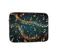 Galaxy Music Note Custodia per laptop da 10 pollici Borsa per laptop colorata per donne e uomini, borsa da trasporto per computer aziendale resistente all'acqua Custodia antiurto per notebook