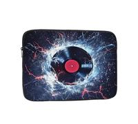 Galaxy Music Record Custodia per laptop 17 pollici Water CD Borsa per laptop per donne e uomini, borsa da trasporto per computer aziendale resistente all'acqua Custodia antiurto per notebook