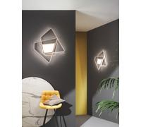 Galaxy plafoniera design media 67w LED oro silver stilizzata dimmerabile ondaluc