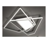 GALAXY PLAFONIERA GRANDE L87 CM IN METALLO SILVER O ORO LED 90W LUCE 3000K-4000K DIMMERABILE MODERNA