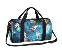 Galaxy Planet divertente astronauta sport borsone week-end pernottamento borsa casual tote borsone viaggio palestra bagagli borsone per bambini ragazze ragazzi donne uomini