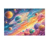 Galaxy Planet Space Puzzle 1000 Pezzi Sicilia Per Adulti Cartone Riciclato Per Decorazione Ingresso Da Passatempo Antistress Rilassante Qualità Garantita 1000 PCS（75x50cm）