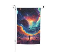 Galaxy Planet Stampa Qualsiasi Occasione Giardino Tutte Le Stagioni Bandiera Esterna Yard Decor Per Patio Bandiere