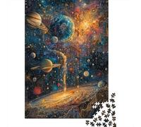 Galaxy Planets Puzzle da Pezzi Starry Nebulosa 1000 Pezzi Carta Riciclata Per Donne, Regali Per Uomini Puzzle Estremamente Difficile E Stimolante 70x50cm/1000pcs