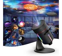 Galaxy Projector, 10 in 1 Planetarium Star Projector for Bedroom Ceiling, Starry Sky Night Light 360 Rotating Nebula with Adjustable Knob and Timer for Kids, Gifts, Room Decor