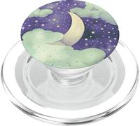 Galaxy Purple Moon Phase Star Mystic Forest Green Celestial PopSockets PopGrip per MagSafe