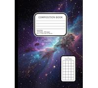 Galaxy Quad Ruled Composition Notebook: 8.5x11 Space Nebula Journal 200 Pages - 3.8 Squares Per Inch Aesthetic Grid Paper for School: Cosmic Starry ... for Math, Science, Engineers & STEM Students