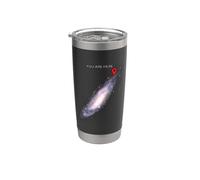 Galaxy Science Geek Tu sei qui Spazio Bicchiere termico in acciaio inox doppia parete