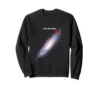 Galaxy Science Geek Tu sei qui Spazio Felpa