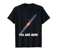 Galaxy Science Geek Tu Sei Qui Spazio Maglietta
