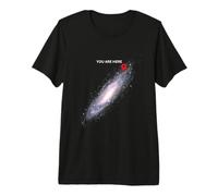 Galaxy Science Geek Tu Sei Qui Spazio Maglietta Premium
