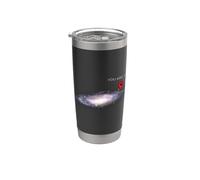 Galaxy Science Geek Tu sei qui Spazio profondo Bicchiere termico in acciaio inox doppia parete