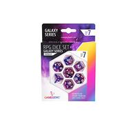 Gamegenic- Set di Dadi per Ruolo Nebula (7 Pezzi), Colore Blu e Viola, GGS50017ML