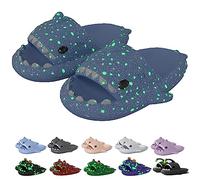 Galaxy Shark Slides, Pantofole Shark Cloud Glow in the Dark Donna Uomo Pantofole estive con suola spessa Pantofole estive Pantofole da spiaggia fluorescenti (36/37 EU, Galaxy Blue)