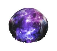Galaxy Sky. Cuffia da doccia da uomo da donna, riutilizzabile, impermeabile, lunga e spessa, per la cura dei capelli