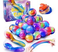 Galaxy Slime Kit, 24 palline di slime per bambini, elastico e non appiccicoso, Jouet pour garçons et Filles de 5 à 12 Ans
