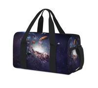 Galaxy Solar Planets Borsone sportivo con stampa di pianeti per il fine settimana borsa da notte borsone casual da viaggio borsa da palestra per bambini ragazze ragazzi donne uomini