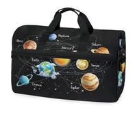 Galaxy Solar System, borsone da viaggio per uomini, donne, ragazzi, ragazze, adolescenti, borsa da palestra oversize con scomparto per scarpe, borsa per allenamento durante la notte, fine settimana,