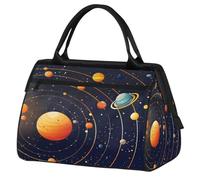 Galaxy Solar System Space Universe Planet Borsa da palestra per uomo e donna, borsone sportivo da viaggio, impermeabile, per fine settimana, borsa leggera per bagaglio a mano