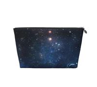 Galaxy Space. Borsa per il trucco da donna, in pelle, impermeabile, da viaggio, per articoli da toeletta, Argento, Taglia unica, Beauty case