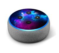 Galaxy Space Gasses - Skin Decal Vinyl Compatibile con Amazon Echo Dot di terza generazione Alexa - Decorazioni per i tuoi altoparlanti per la casa i